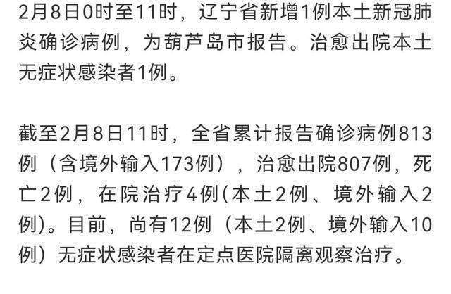 葫芦岛疫情最新数据消息，今日新增病例情况及防控措施分析