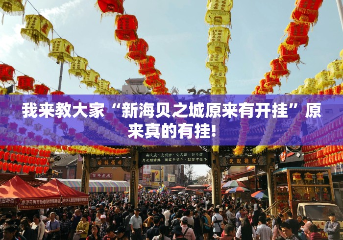 我来教大家“新海贝之城原来有开挂”原来真的有挂!