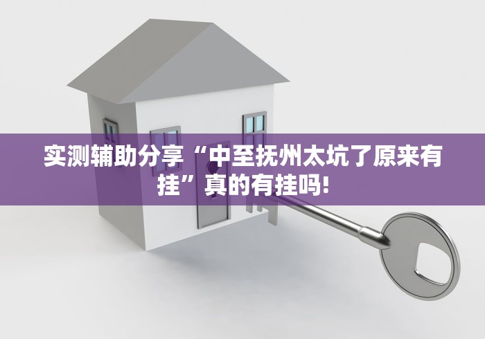 实测辅助分享“中至抚州太坑了原来有挂”真的有挂吗!