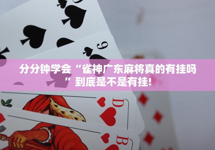 分分钟学会“雀神广东麻将真的有挂吗”到底是不是有挂!