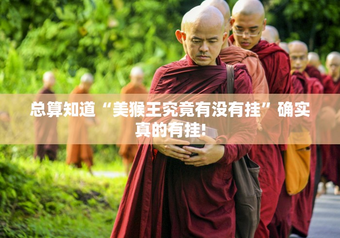 总算知道“美猴王究竟有没有挂”确实真的有挂!