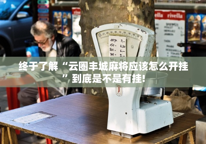 终于了解“云圈丰城麻将应该怎么开挂”到底是不是有挂!