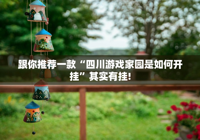 跟你推荐一款“四川游戏家园是如何开挂”其实有挂!