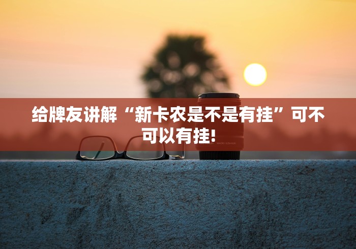 给牌友讲解“新卡农是不是有挂”可不可以有挂! 给牌友讲解“新卡农是不是有挂”可不可以有挂!