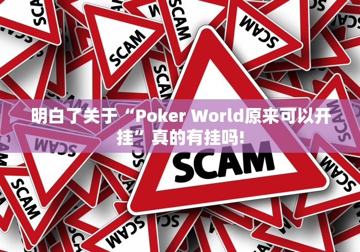 明白了关于“Poker World原来可以开挂”真的有挂吗!