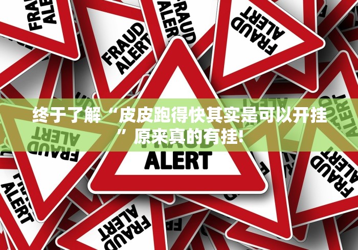 终于了解“皮皮跑得快其实是可以开挂”原来真的有挂!