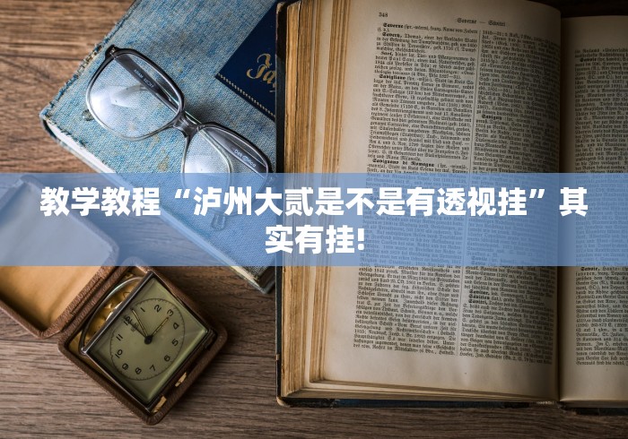教学教程“泸州大贰是不是有透视挂”其实有挂!
