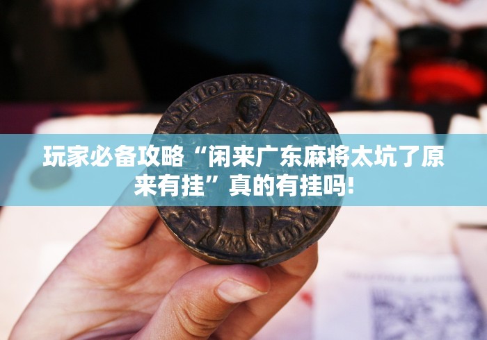 玩家必备攻略“闲来广东麻将太坑了原来有挂”真的有挂吗!