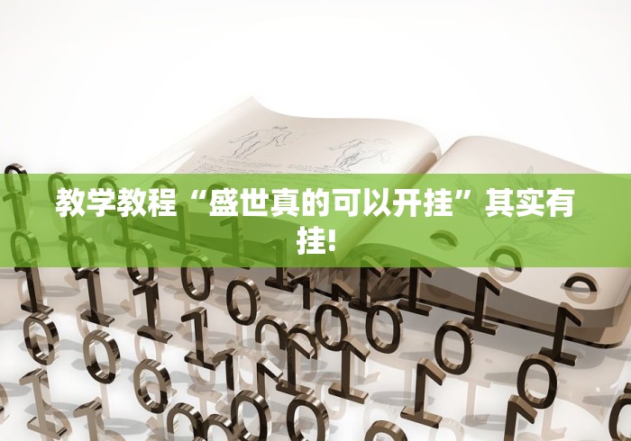 教学教程“盛世真的可以开挂”其实有挂!