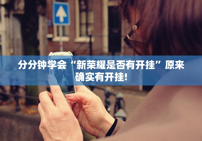 分分钟学会“新荣耀是否有开挂”原来确实有开挂!