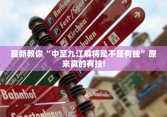 最新教你“中至九江麻将是不是有挂”原来真的有挂! 最新教你“中至九江麻将是不是有挂”原来真的有挂!