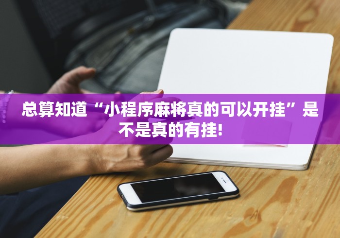 总算知道“小程序麻将真的可以开挂”是不是真的有挂!