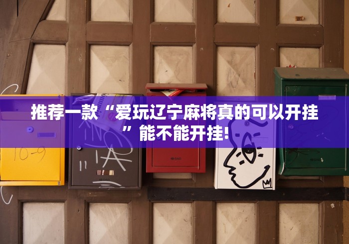 推荐一款“爱玩辽宁麻将真的可以开挂”能不能开挂!