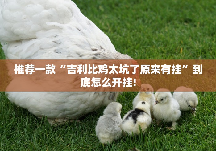 推荐一款“吉利比鸡太坑了原来有挂”到底怎么开挂!