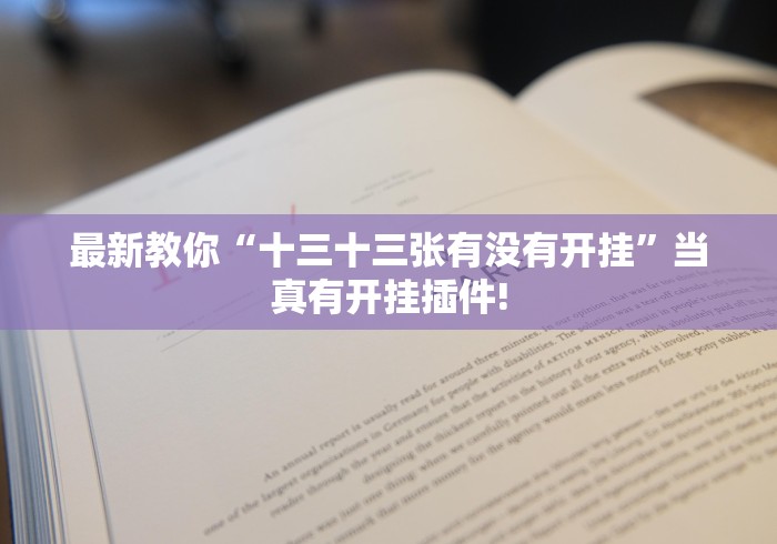 最新教你“十三十三张有没有开挂”当真有开挂插件!