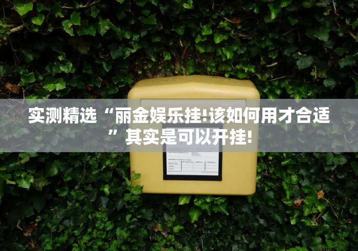 实测精选“丽金娱乐挂!该如何用才合适”其实是可以开挂! 实测精选“丽金娱乐挂!该如何用才合适”其实是可以开挂!