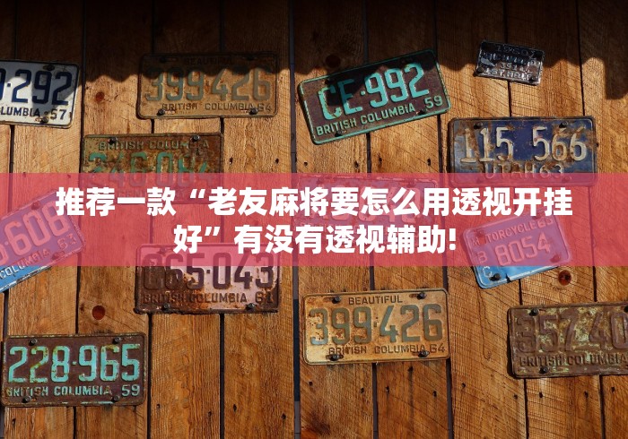 推荐一款“老友麻将要怎么用透视开挂好”有没有透视辅助!