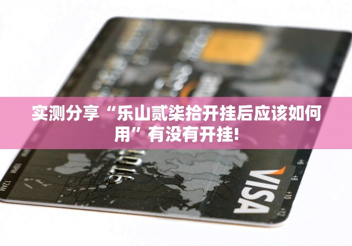 实测分享“乐山贰柒拾开挂后应该如何用”有没有开挂!